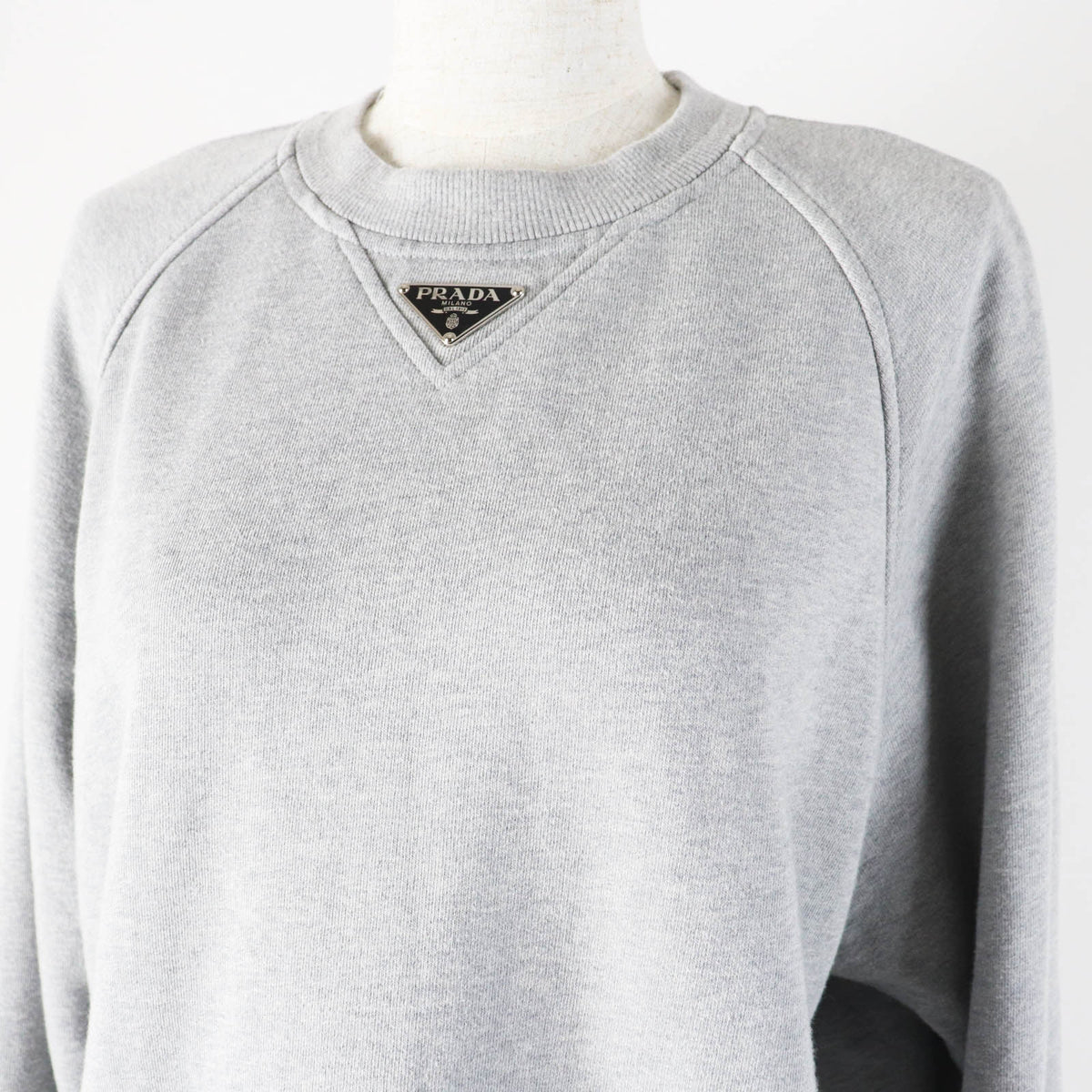 Prada Triangle logo Cotton Sweatshirt