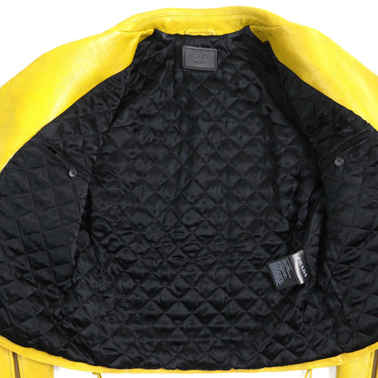 Prada Triangle Logo Charm Calfskin Jacket