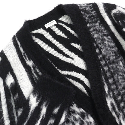 Saint Laurent Paris Mohair Nylon Cardigan