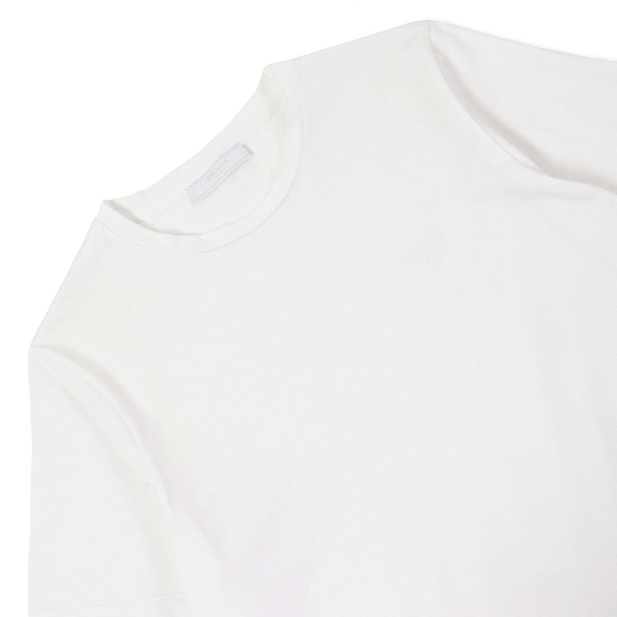 Prada Embroidered logo Cotton T-shirt