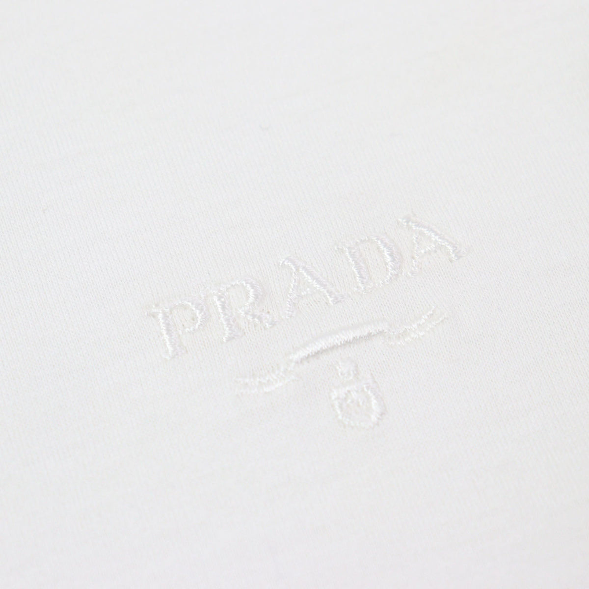 Prada Embroidered logo Cotton T-shirt