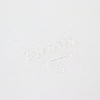 Prada Embroidered logo Cotton T-shirt