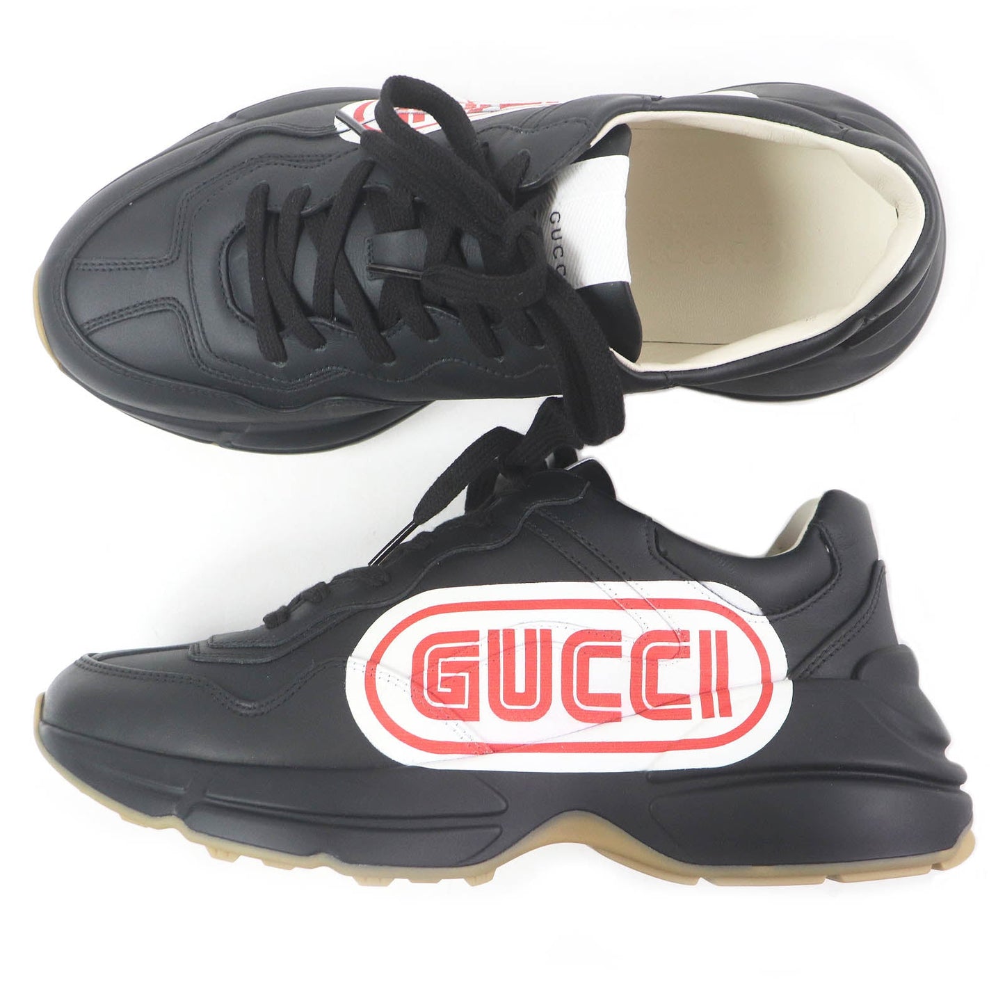 Gucci Ryton With logo Leather Sneakers