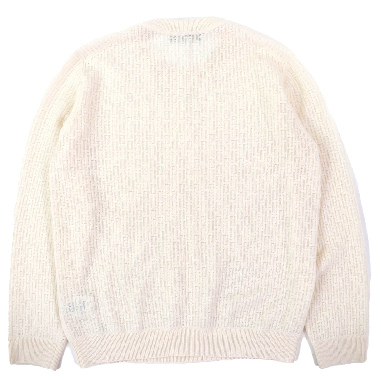 Fendi Zucca openwork wool knit sweater
