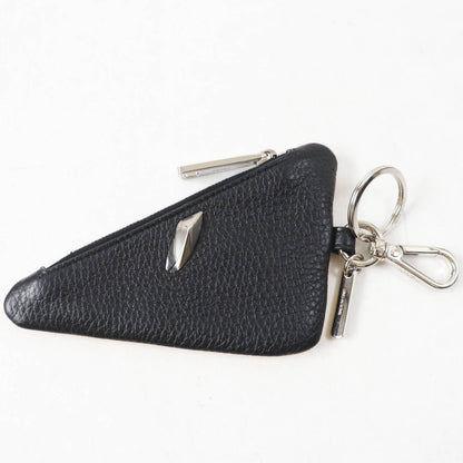 Fendi Bugseye Triangle Bicolor leather Coin Case