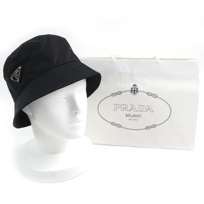 Prada Re-Nylon Triangle Logo Bucket Hat