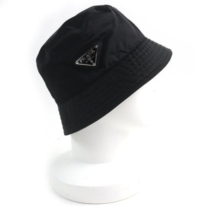Prada Re-Nylon Triangle Logo Bucket Hat