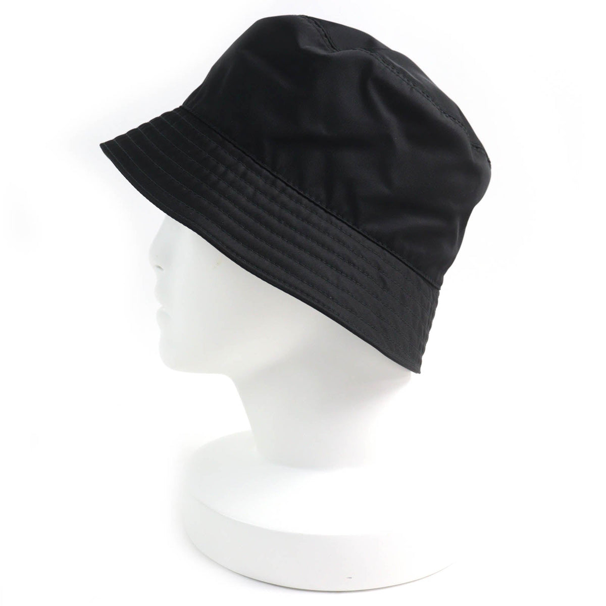 Prada Re-Nylon Triangle Logo Bucket Hat