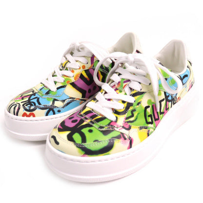 Gucci Interlocking G Graffiti Print Rabbit Platform sneakers