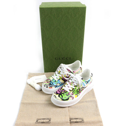 Gucci Interlocking G Graffiti Print Rabbit Platform sneakers