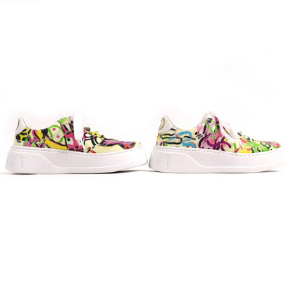Gucci Interlocking G Graffiti Print Rabbit Platform sneakers