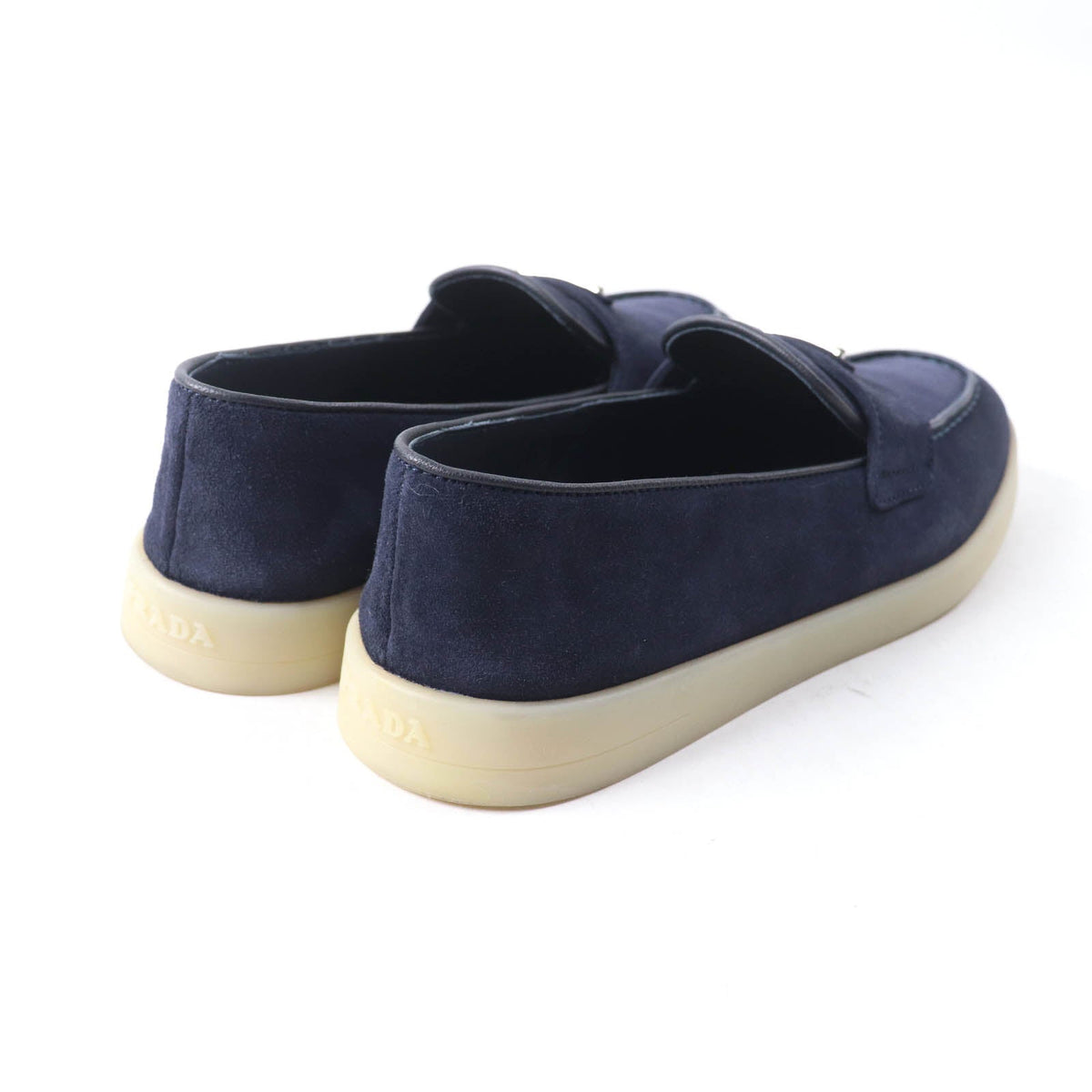Prada 1D222N Suede Loafers