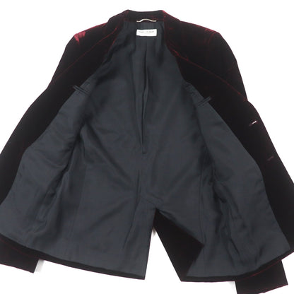 Saint Laurent Paris tailored jacket Velour Silk Lined Jacket