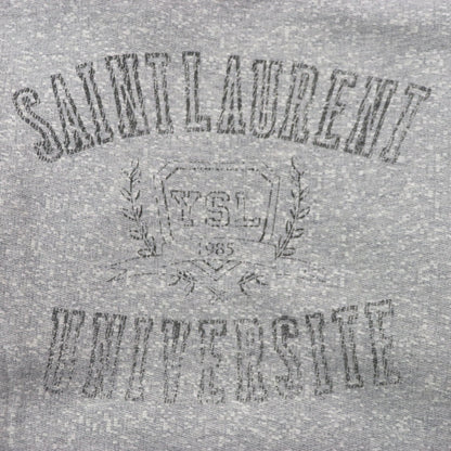 Saint Laurent Back Print Cotton Pullover