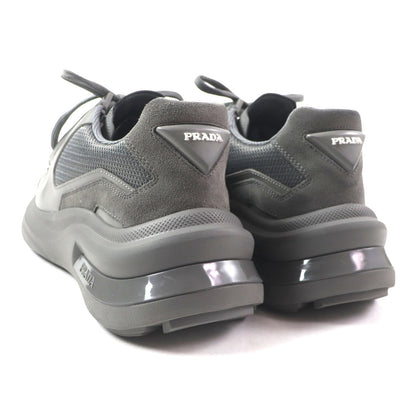 Prada SYSTEM Triangle logo leather sneakers