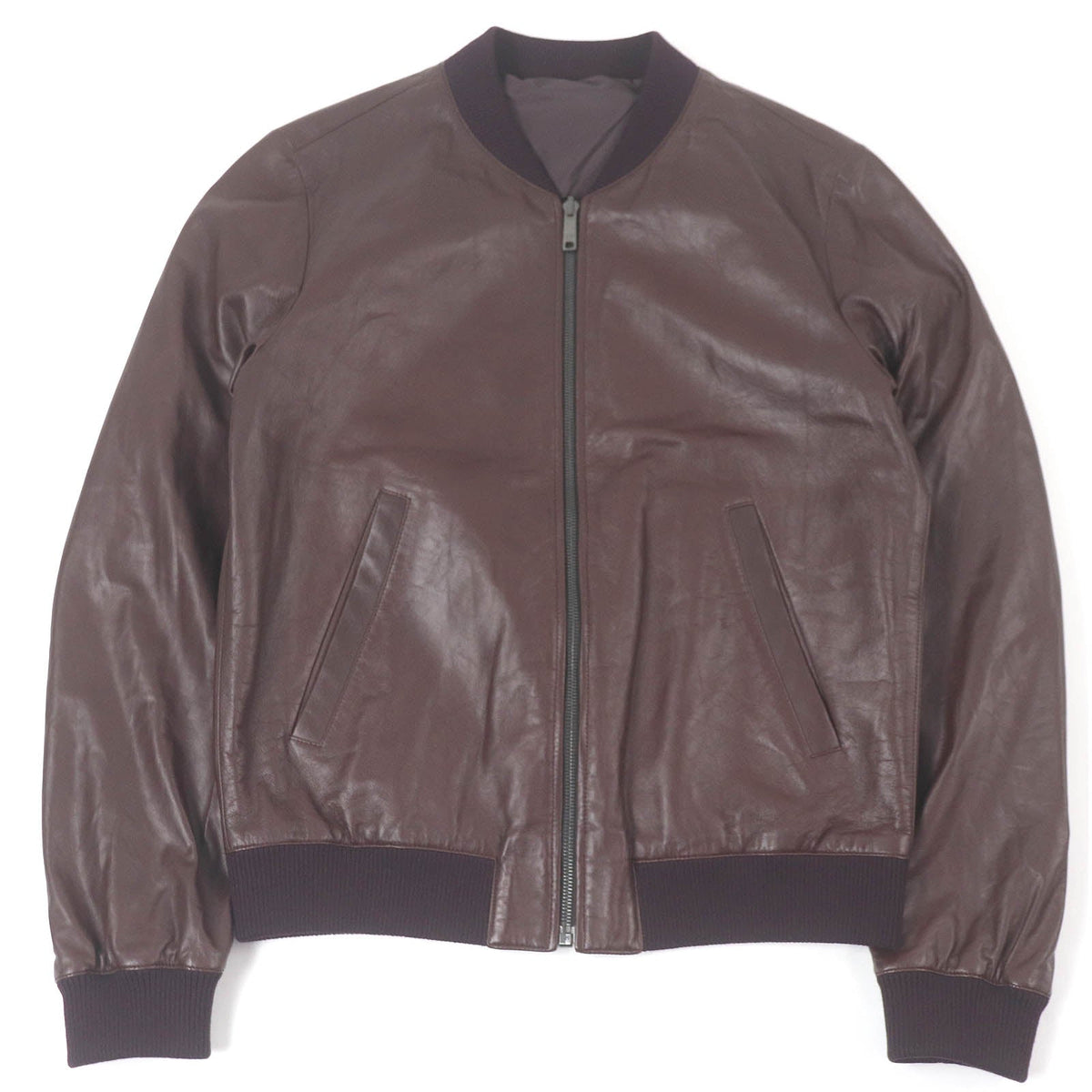 Prada Triangle logo Sheep leather Nylon 2way jacket