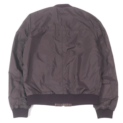 Prada Triangle logo Sheep leather Nylon 2way jacket