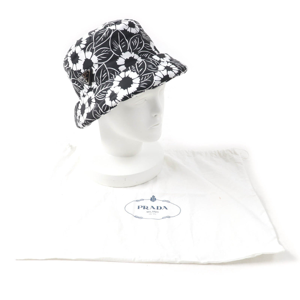 Prada Re-Nylon Triangle Bucket Hat