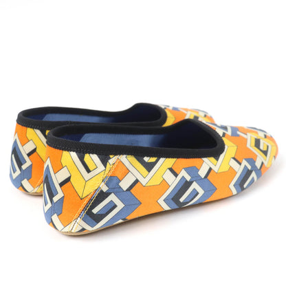 Gucci Geometric G logo print Satin Room Shoes