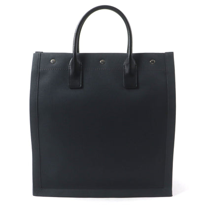 Saint Laurent Paris Rive Gauche N/S Canvas Leather Tote Bag