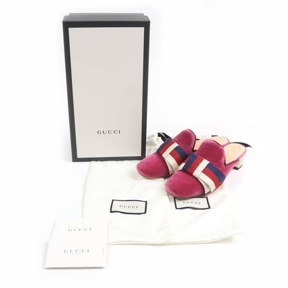 Gucci 496562 Velour Sandals