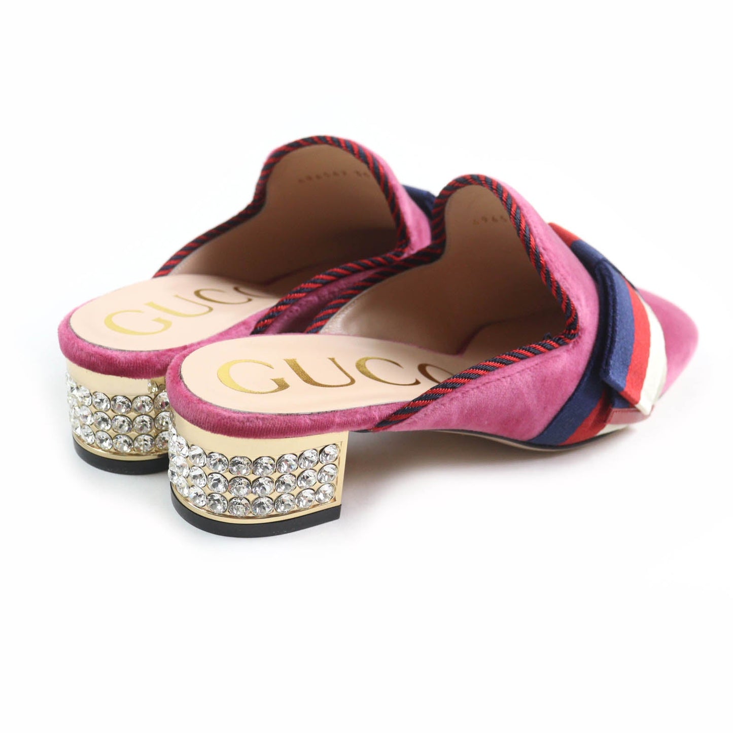 Gucci 496562 Velour Sandals