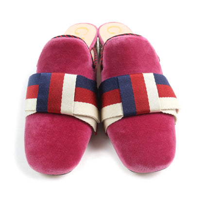 Gucci 496562 Velour Sandals