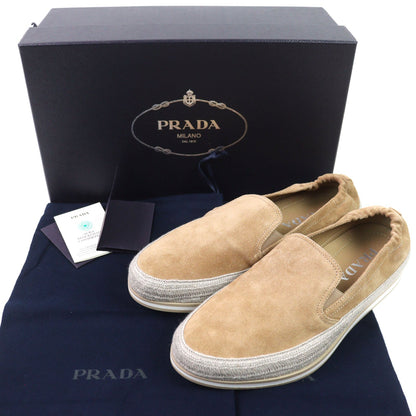 Prada 2DG126 Suede Leather Slip-on