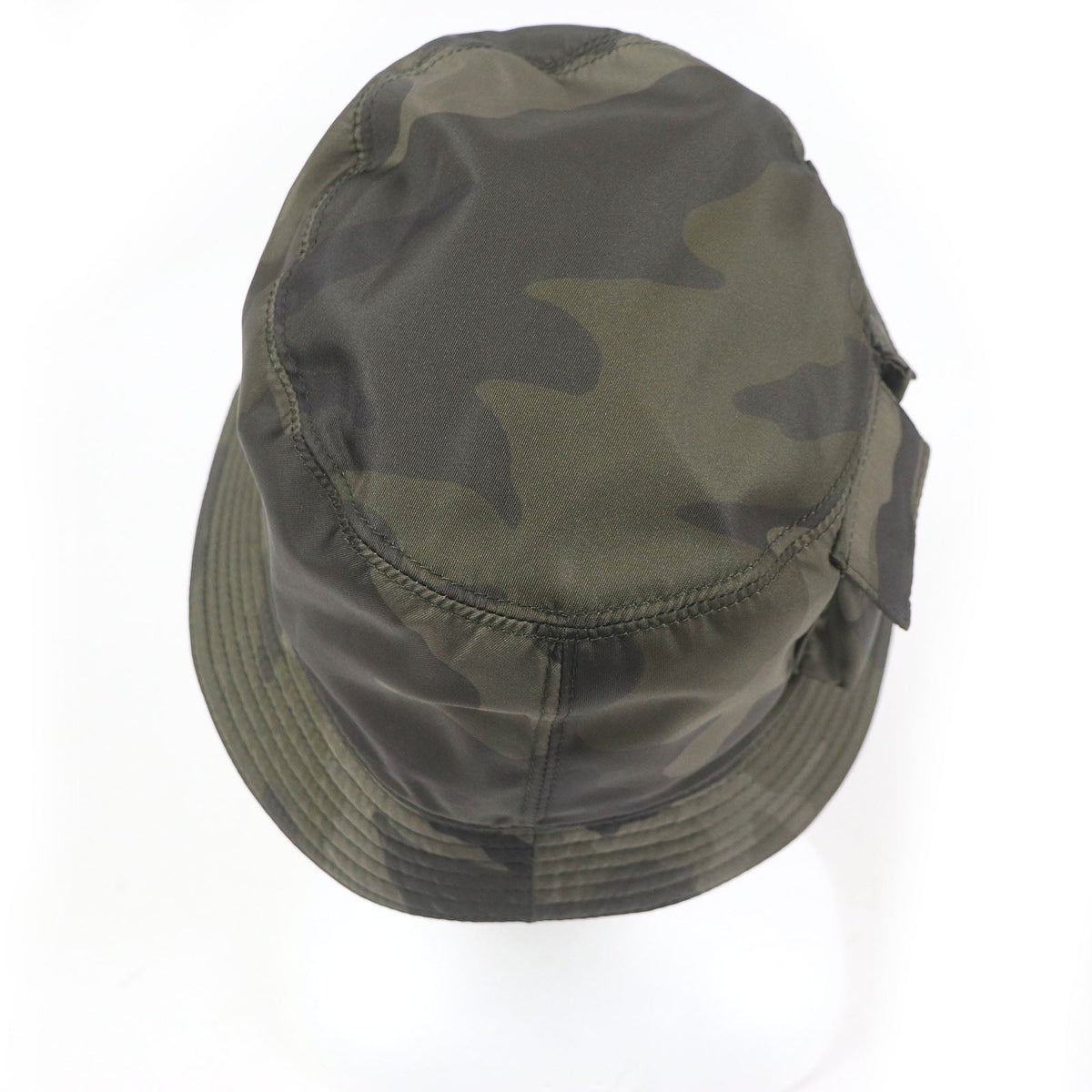 Prada Triangle Logo Bucket Hat Nylon Bucket Hat