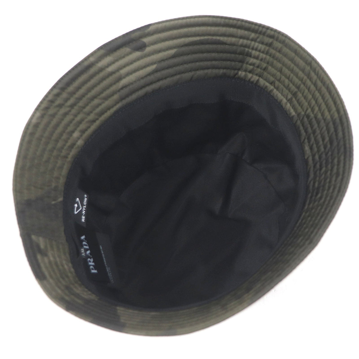 Prada Triangle Logo Bucket Hat Nylon Bucket Hat