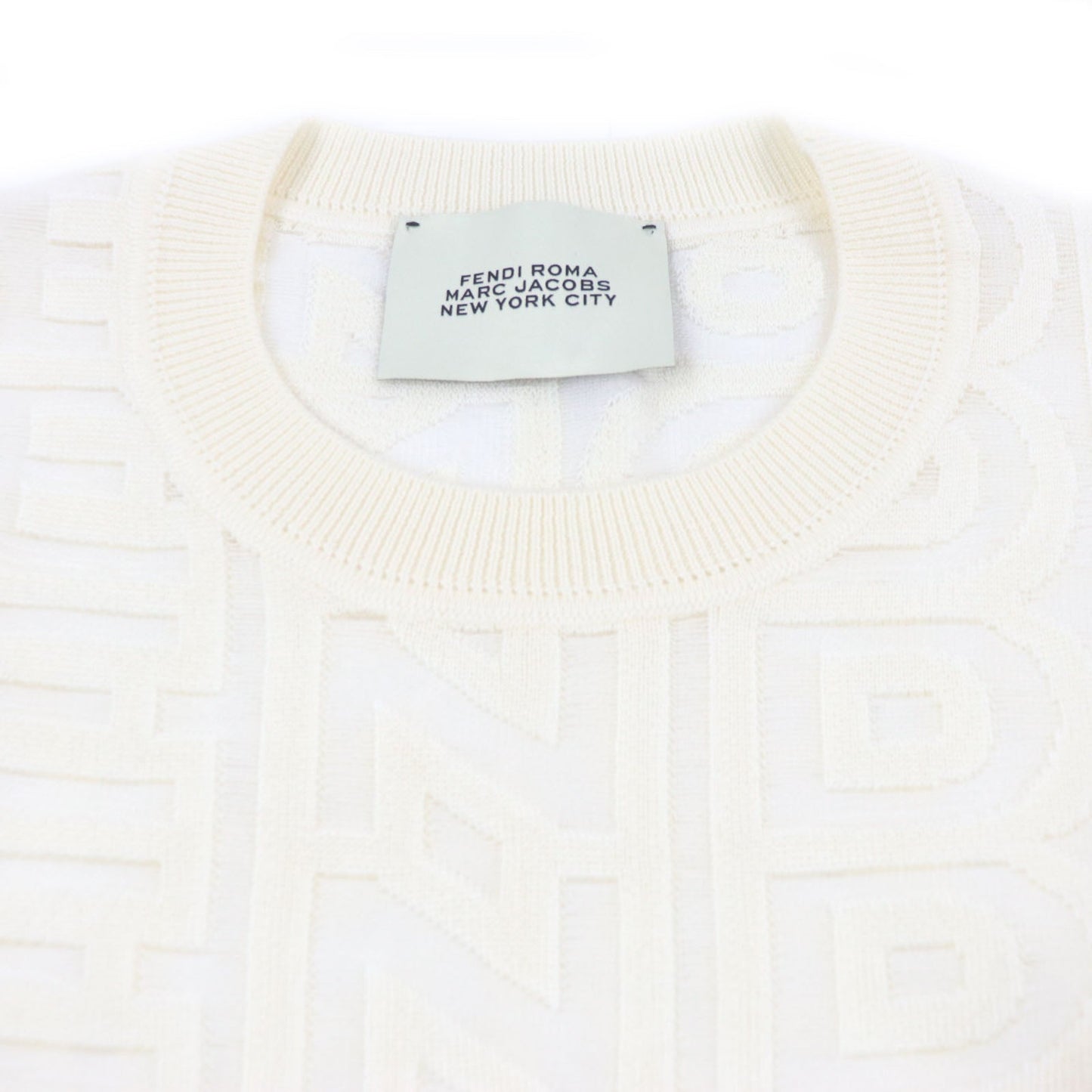 Fendi×Marc Jacobs FZX131 Wool Knit Long Sleeve T-shirt