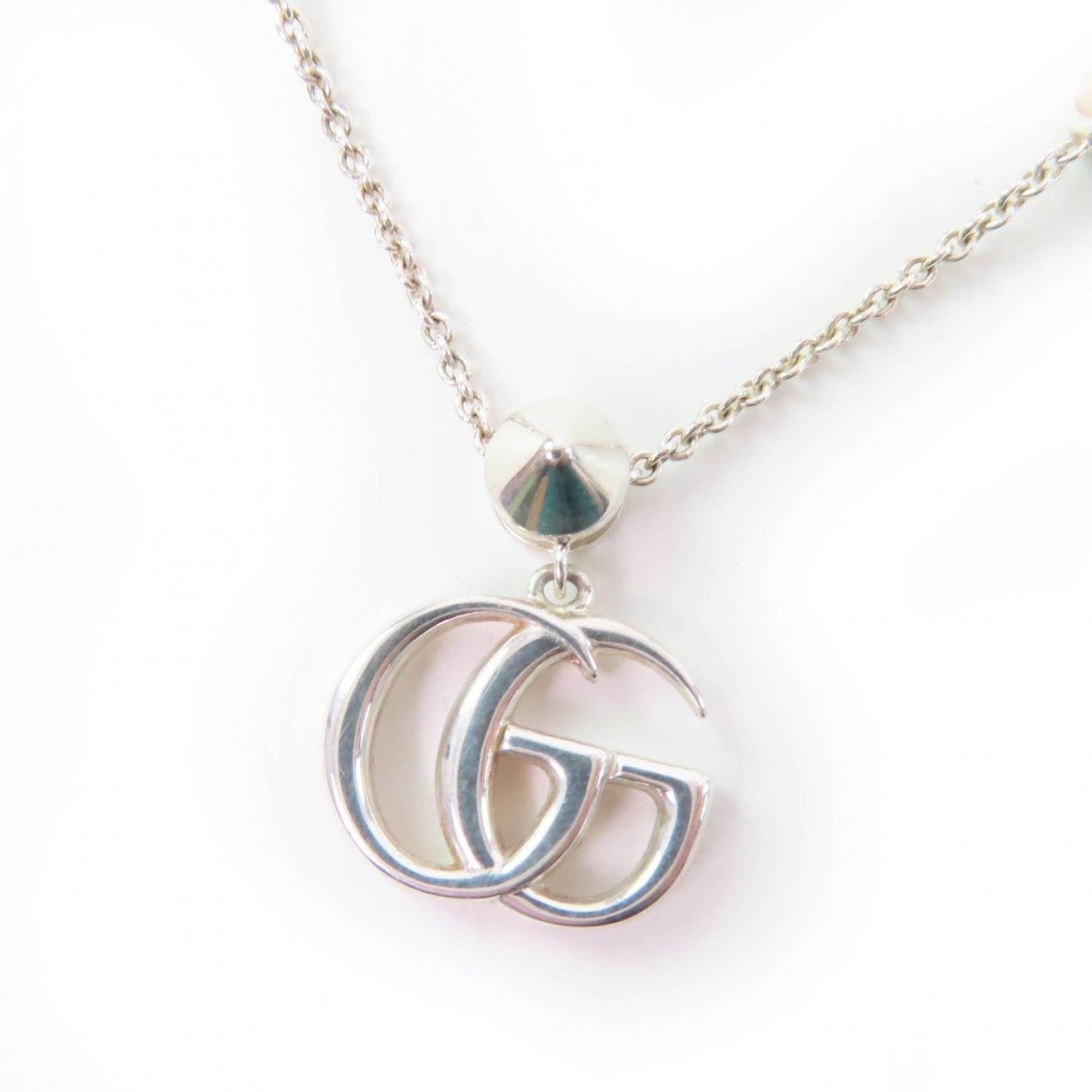 Gucci Double G Mother of Pearl AG925 Necklace