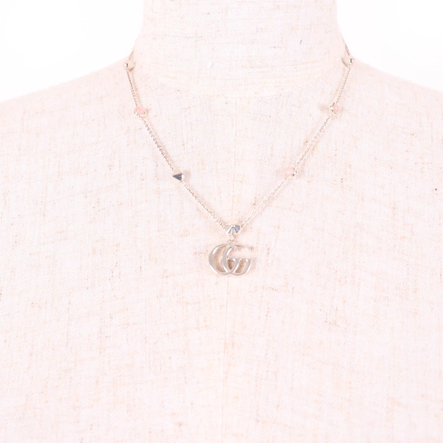 Gucci Double G Mother of Pearl AG925 Necklace