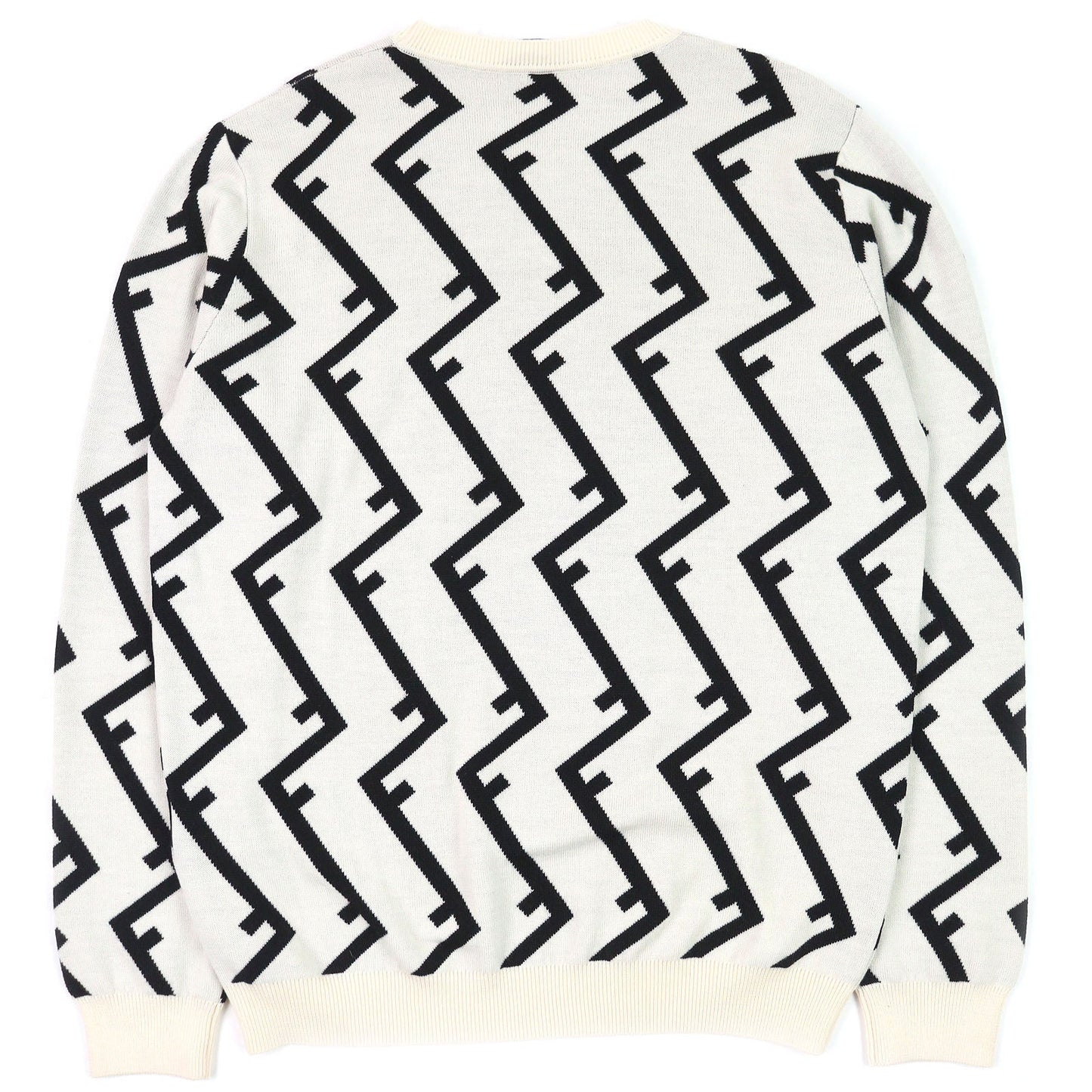 Fendi FF motif knit crew neck sweater