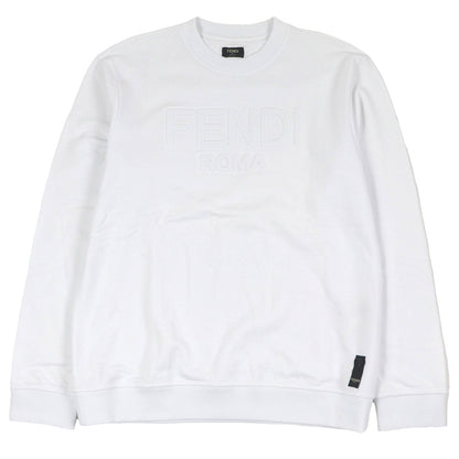 Fendi Logo embossed Cotton Sweatshirt
