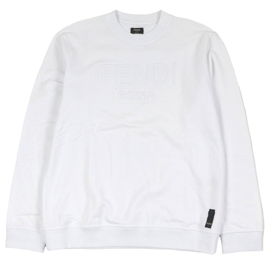 Fendi Logo embossed Cotton Sweatshirt