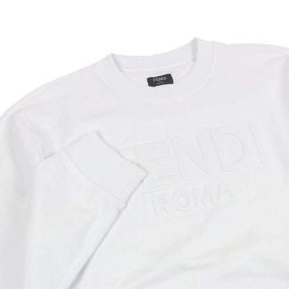 Fendi Logo embossed Cotton Sweatshirt