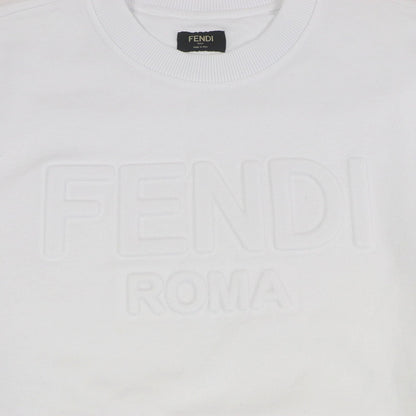 Fendi Logo embossed Cotton Sweatshirt