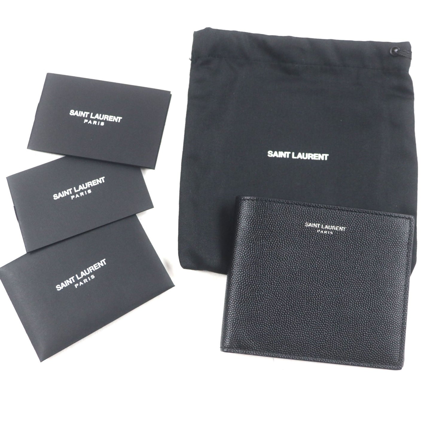 Saint Laurent Paris Bifold Wallet Leather Wallet