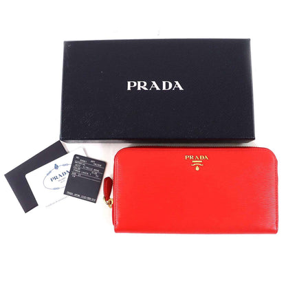 Prada VITELLO MOVE Leather Long Wallet