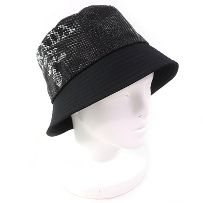 Prada Re-Nylon Logo Rhinestone Bucket Hat