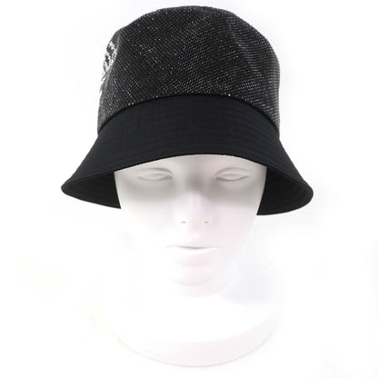 Prada Re-Nylon Logo Rhinestone Bucket Hat