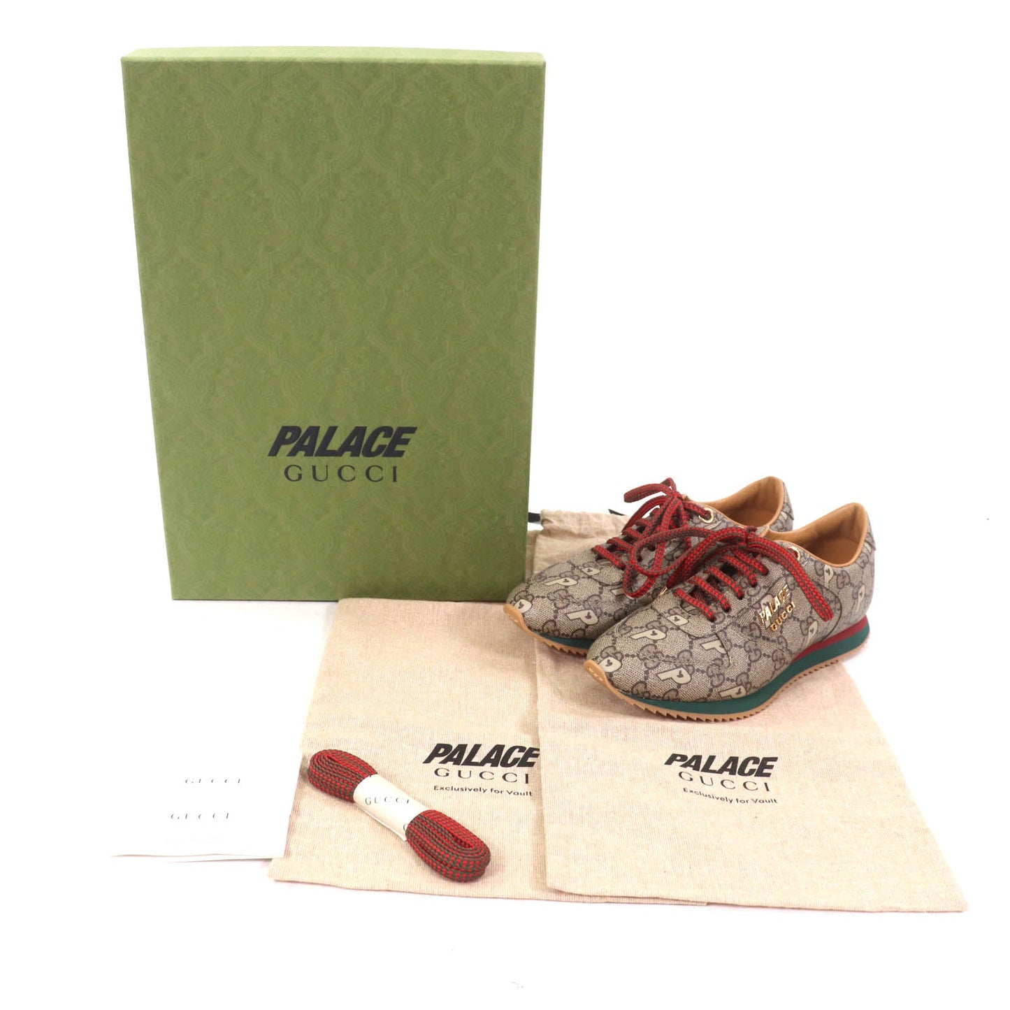 Gucci Palace Palace GG Supreme Metal Logo Lace-up Sneakers
