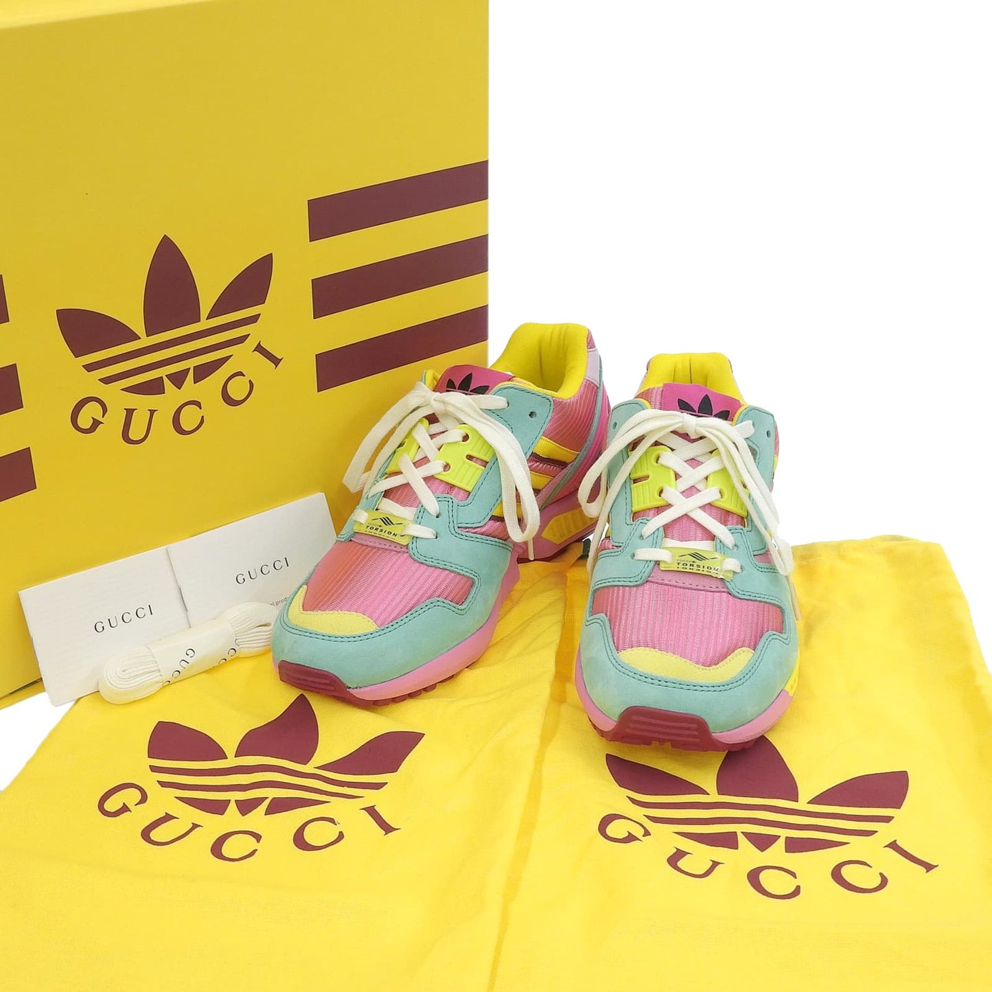 Gucci×adidas TORSION ZX8000 Suede Leather Sneakers