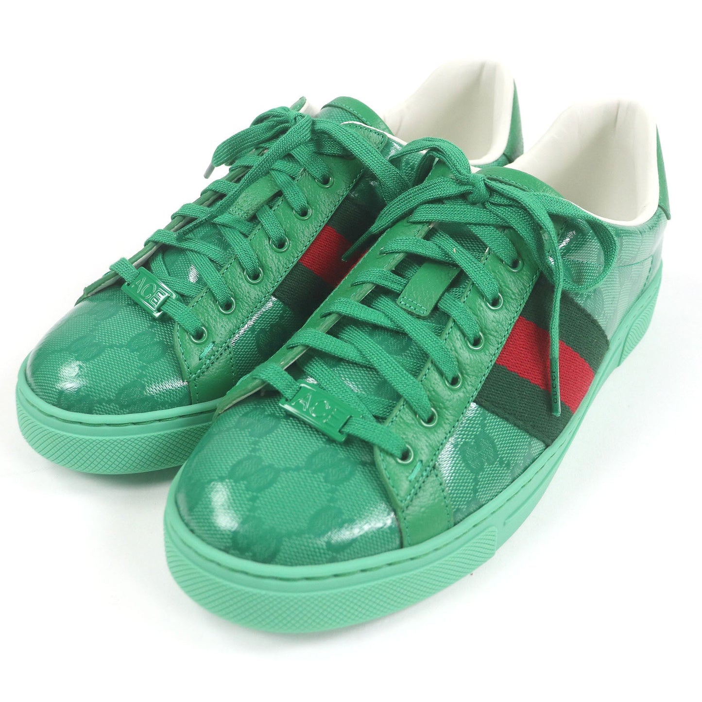 Gucci Ace Web line GG crystal Low Cut Sneakers