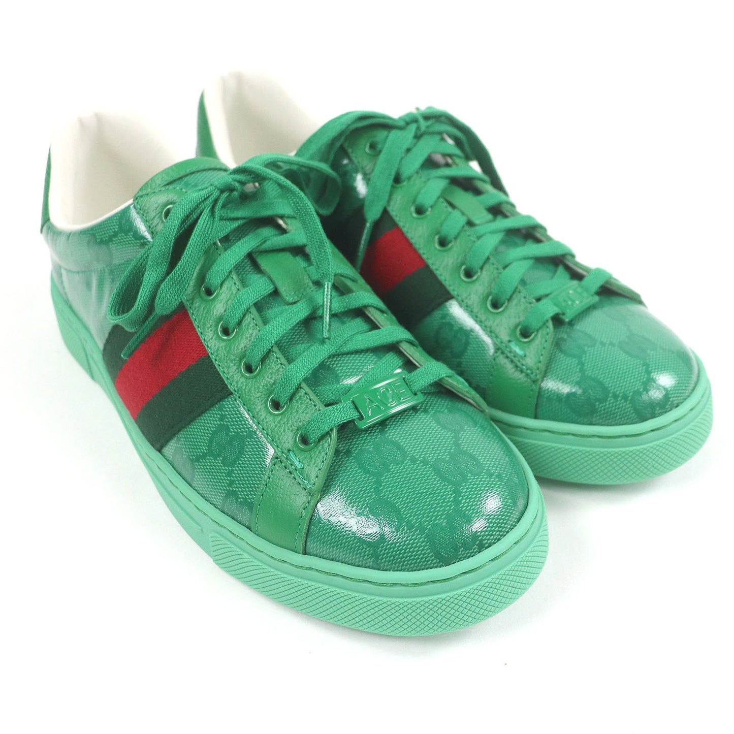 Gucci Ace Web line GG crystal Low Cut Sneakers