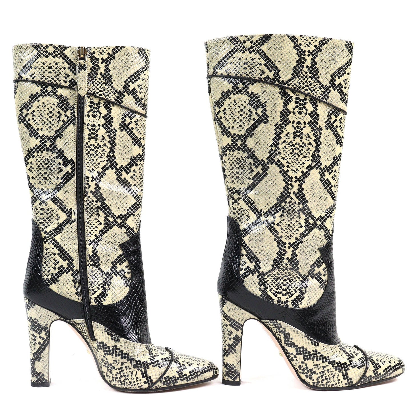 Gucci Python Pattern Leather Boots