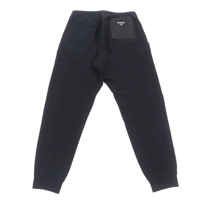 Prada RE-NYLON Triangle Logo Knit Switching Wool Pants