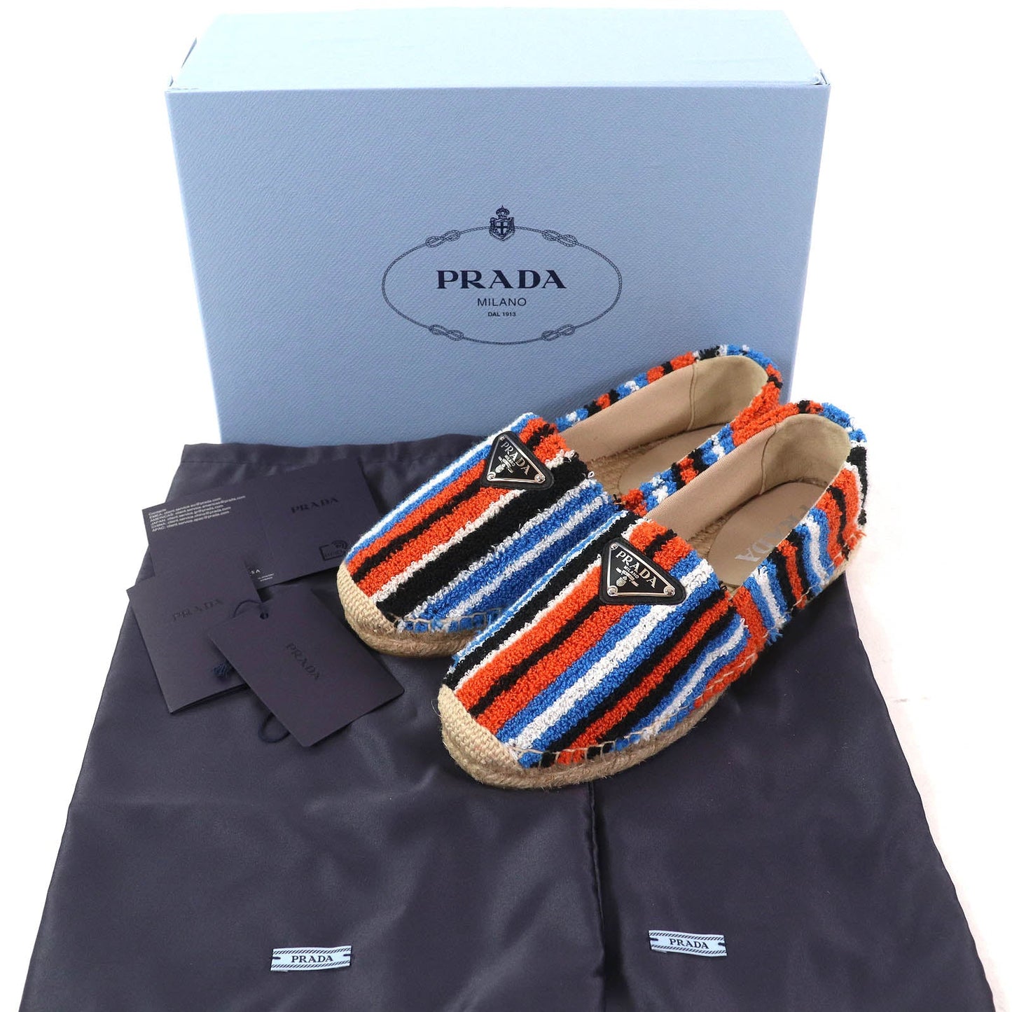 Prada Slip-on Terry cloth Espadrilles Flats