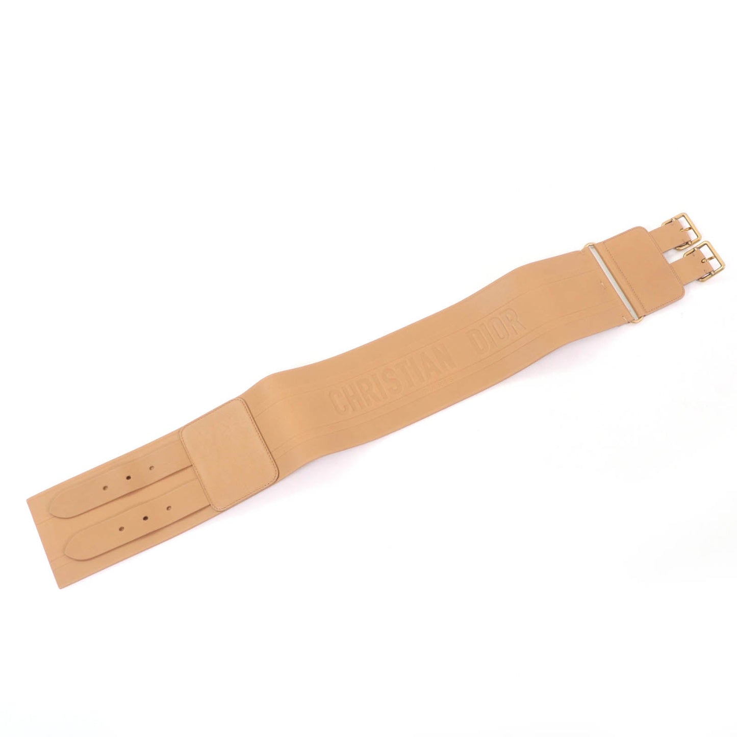 Christian Dior D-WAIST Maxi Double Leather Belt
